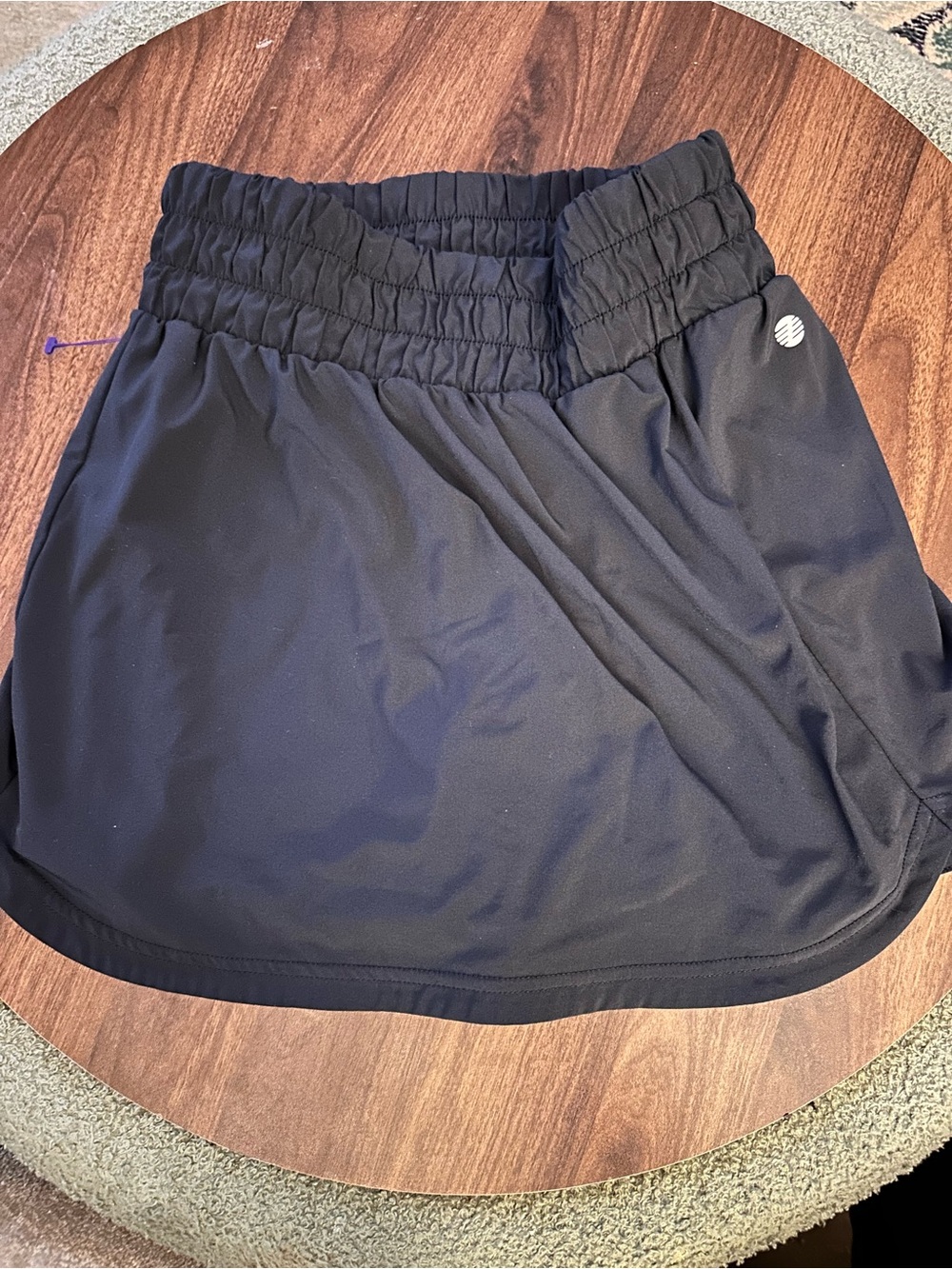 Zella Navy Blue Women's Athletic Skort with Elastic Waistband
